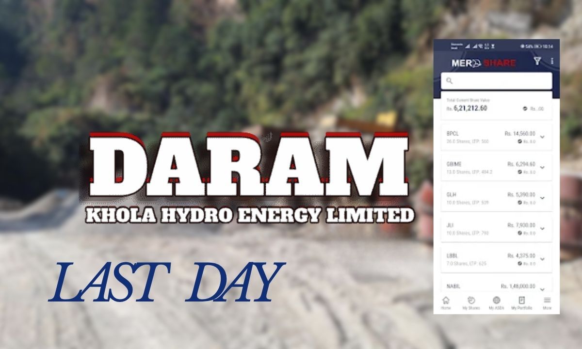 Last day to apply for Daramkhola Hydropower’s IPO