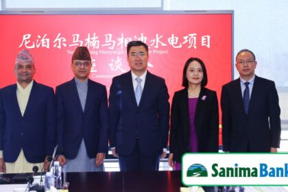 Sanima Bank appointed as agent bank for Chinese hydropower projects