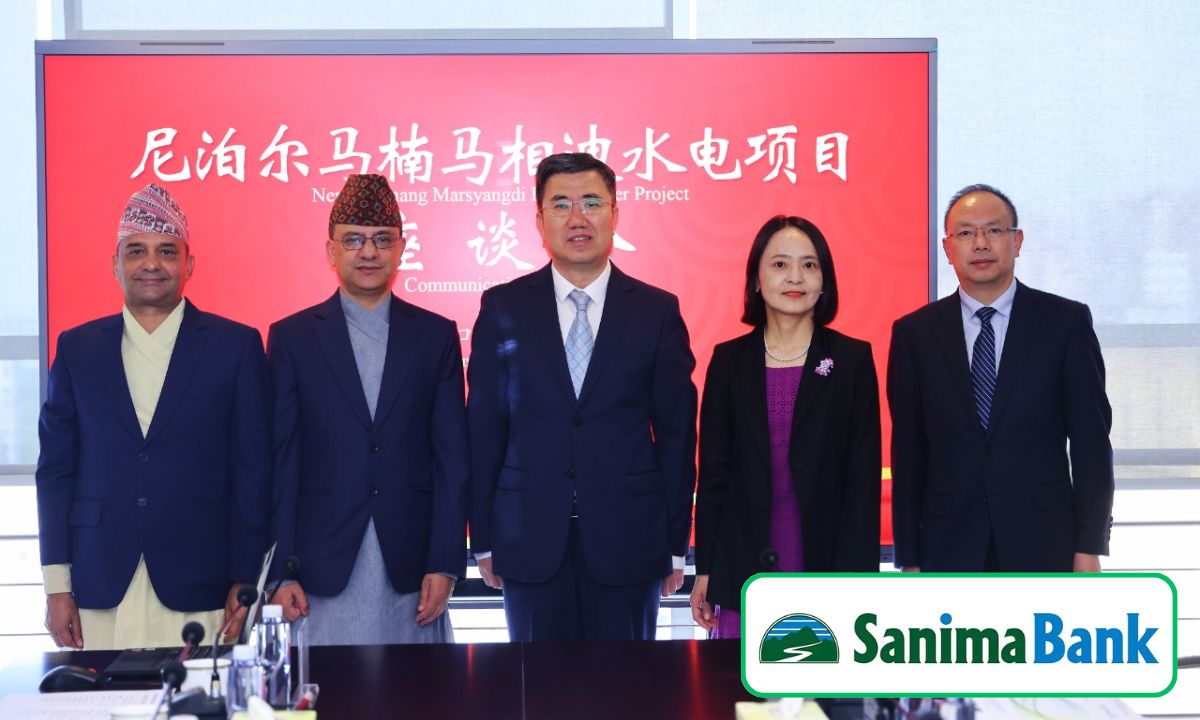Sanima Bank appointed as agent bank for Chinese hydropower projects