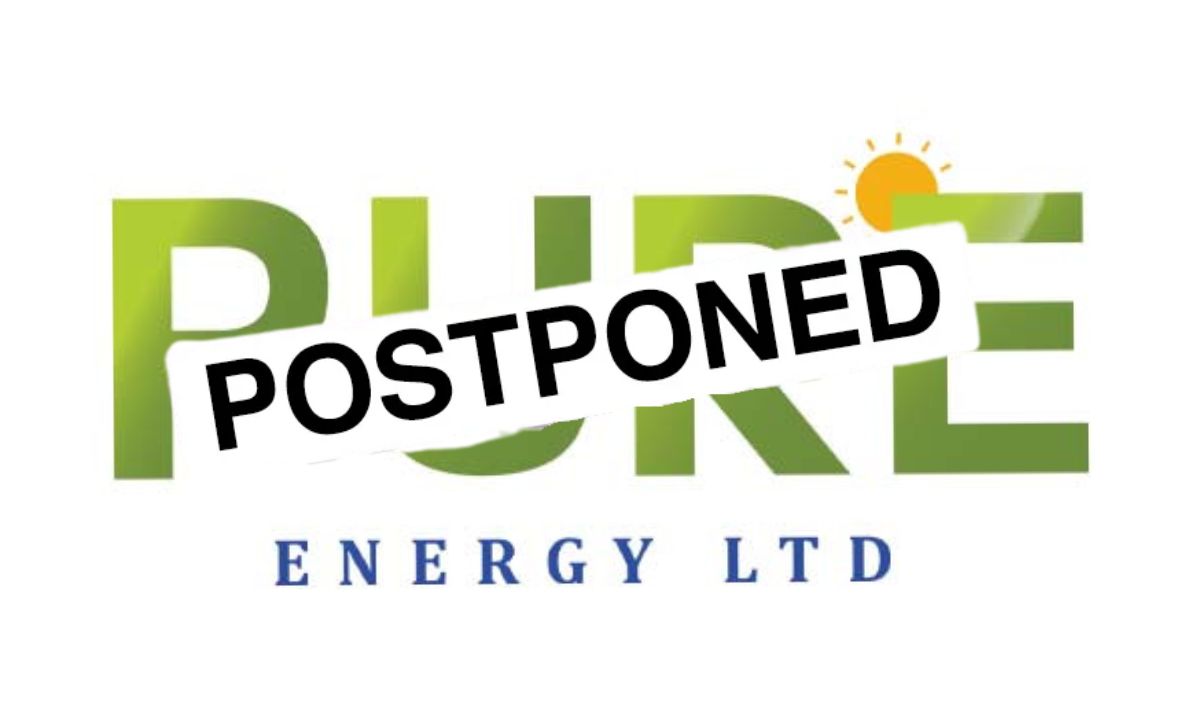 Pure Energy postpones 8th annual general meeting